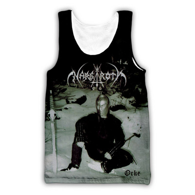 Új divat Női/Férfi 3D nyomat Nargaroth Band Tantops Harajuku Mellény Nyári Alsóing Ingek Utcai ruházat