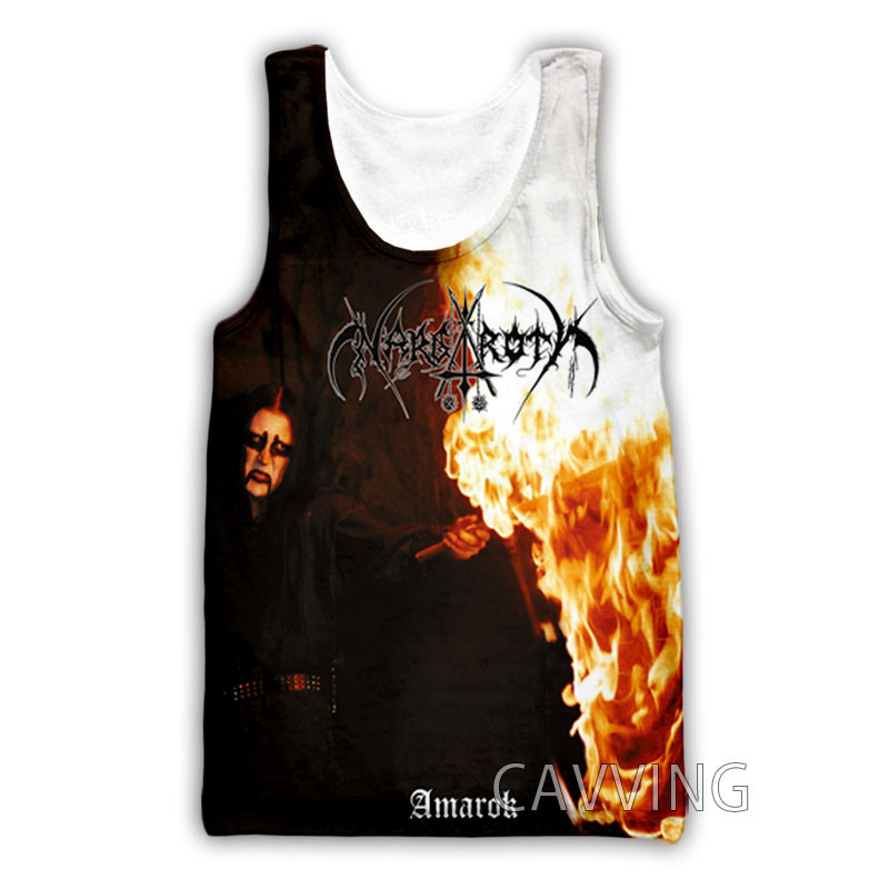 Új divat Női/Férfi 3D nyomat Nargaroth Band Tantops Harajuku Mellény Nyári Alsóing Ingek Utcai ruházat