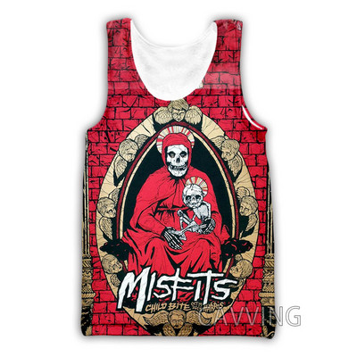 Jauna modes sieviešu/vīriešu 3D druka The Misfits topi Harajuku veste Vasaras apakškrekls Krekli Ielu apģērbi H01