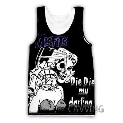 Jauna modes sieviešu/vīriešu 3D druka The Misfits topi Harajuku veste Vasaras apakškrekls Krekli Ielu apģērbi H01