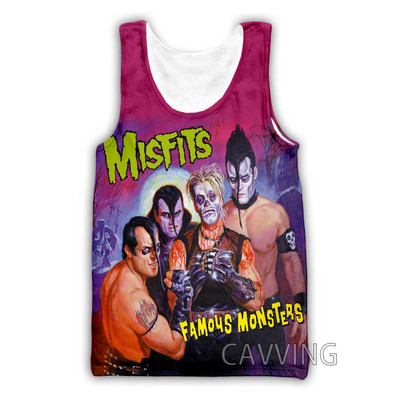 Jauna modes sieviešu/vīriešu 3D druka The Misfits topi Harajuku veste Vasaras apakškrekls Krekli Ielu apģērbi H01