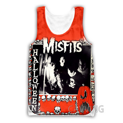 Jauna modes sieviešu/vīriešu 3D druka The Misfits topi Harajuku veste Vasaras apakškrekls Krekli Ielu apģērbi H01