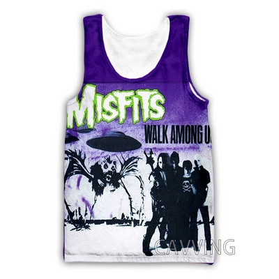 Jauna modes sieviešu/vīriešu 3D druka The Misfits topi Harajuku veste Vasaras apakškrekls Krekli Ielu apģērbi H01