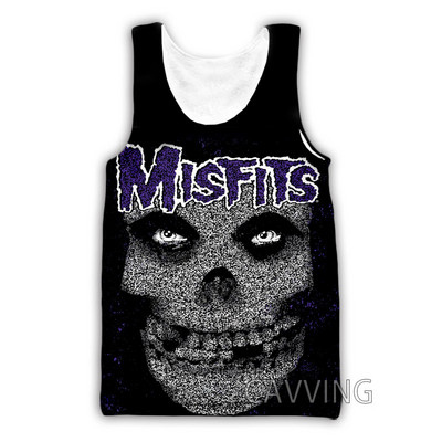 Jauna modes sieviešu/vīriešu 3D druka The Misfits topi Harajuku veste Vasaras apakškrekls Krekli Ielu apģērbi H01