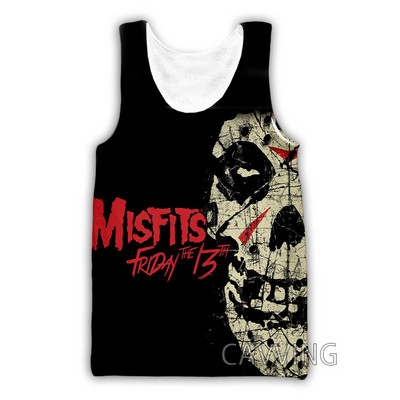 Jauna modes sieviešu/vīriešu 3D druka The Misfits topi Harajuku veste Vasaras apakškrekls Krekli Ielu apģērbi H01