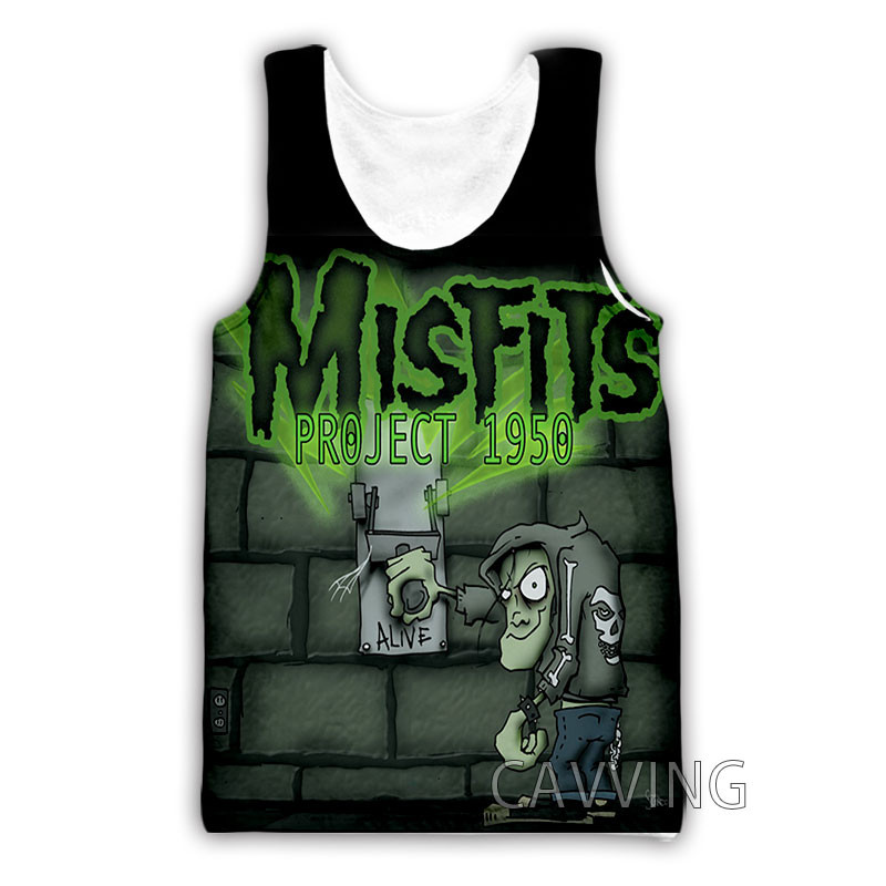 Jauna modes sieviešu/vīriešu 3D druka The Misfits topi Harajuku veste Vasaras apakškrekls Krekli Ielu apģērbi H01