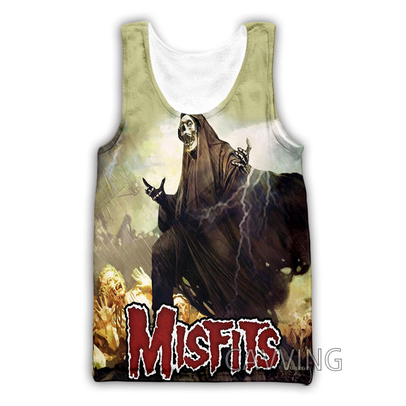 Jauna modes sieviešu/vīriešu 3D druka The Misfits topi Harajuku veste Vasaras apakškrekls Krekli Ielu apģērbi H01