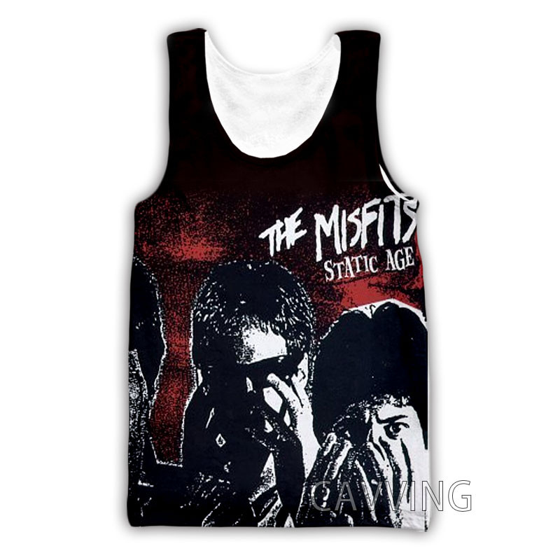 Jauna modes sieviešu/vīriešu 3D druka The Misfits topi Harajuku veste Vasaras apakškrekls Krekli Ielu apģērbi H01