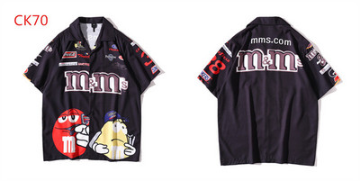 Vintage πουκάμισο Νέο καλοκαιρινό ανδρικό πουκάμισο Χαβάης κοντομάνικο Ανδρικό πουκάμισο Casual Lightning Skeleton Print Beach Ανδρικό πουκάμισο μεγάλου μεγέθους Hemd