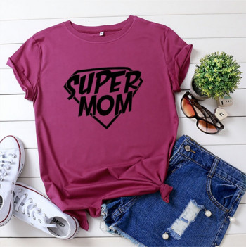 JFUNCY Γυναικείο καλοκαιρινό μπλουζάκι 5XL Letter print Mom T-shirt Γυναικείο φαρδύ μπλουζάκι 100% βαμβακερό κοντομάνικο γυναικείο μπλουζάκι