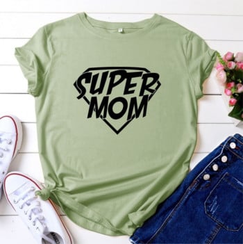 JFUNCY Γυναικείο καλοκαιρινό μπλουζάκι 5XL Letter print Mom T-shirt Γυναικείο φαρδύ μπλουζάκι 100% βαμβακερό κοντομάνικο γυναικείο μπλουζάκι