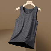 Κοντό μανίκι αθλητικό γιλέκο για τρέξιμο Ανδρικά για 2023 Καλοκαίρι μονόχρωμο μαύρο γκρι μπλουζάκι GYM Tank Top Tees Fashion Ρούχα OverSize 4XL