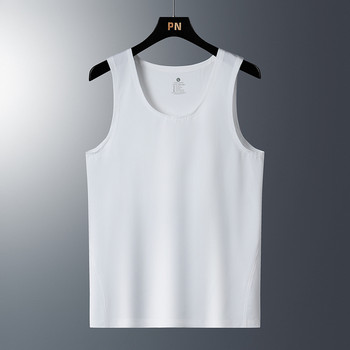 Κοντό μανίκι αθλητικό γιλέκο για τρέξιμο Ανδρικά για 2023 Καλοκαίρι μονόχρωμο μαύρο γκρι μπλουζάκι GYM Tank Top Tees Fashion Ρούχα OverSize 4XL