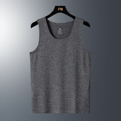 Κοντό μανίκι αθλητικό γιλέκο για τρέξιμο Ανδρικά για 2023 Καλοκαίρι μονόχρωμο μαύρο γκρι μπλουζάκι GYM Tank Top Tees Fashion Ρούχα OverSize 4XL
