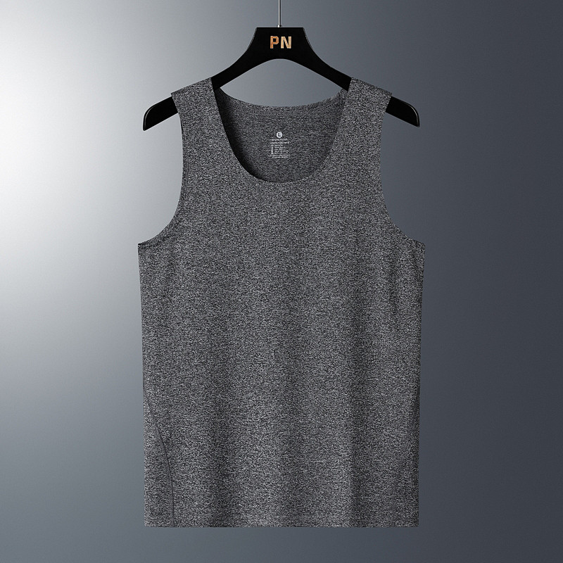 Κοντό μανίκι αθλητικό γιλέκο για τρέξιμο Ανδρικά για 2023 Καλοκαίρι μονόχρωμο μαύρο γκρι μπλουζάκι GYM Tank Top Tees Fashion Ρούχα OverSize 4XL