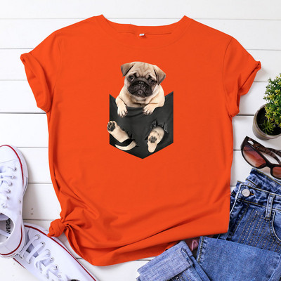 JFUNCY Дамска тениска Памучен топ 2022 Дамска тениска Пролет Лято Тениска с къс ръкав Harajuku Kawaii Графични тениски