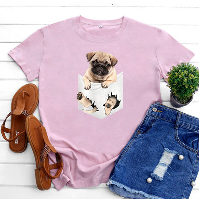 JFUNCY Дамска тениска Памучен топ 2022 Дамска тениска Пролет Лято Тениска с къс ръкав Harajuku Kawaii Графични тениски