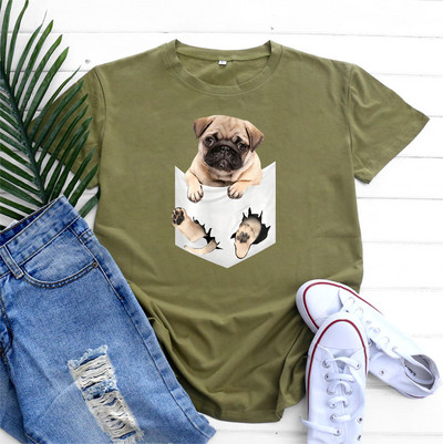 JFUNCY Дамска тениска Памучен топ 2022 Дамска тениска Пролет Лято Тениска с къс ръкав Harajuku Kawaii Графични тениски