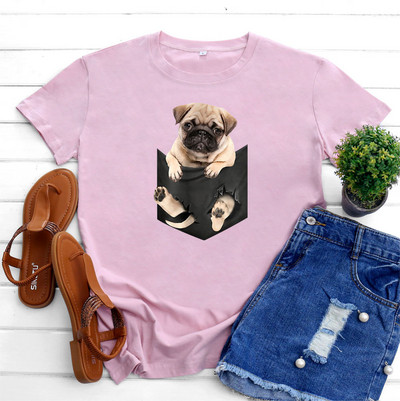 JFUNCY Дамска тениска Памучен топ 2022 Дамска тениска Пролет Лято Тениска с къс ръкав Harajuku Kawaii Графични тениски