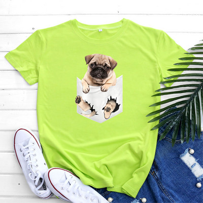 JFUNCY Дамска тениска Памучен топ 2022 Дамска тениска Пролет Лято Тениска с къс ръкав Harajuku Kawaii Графични тениски