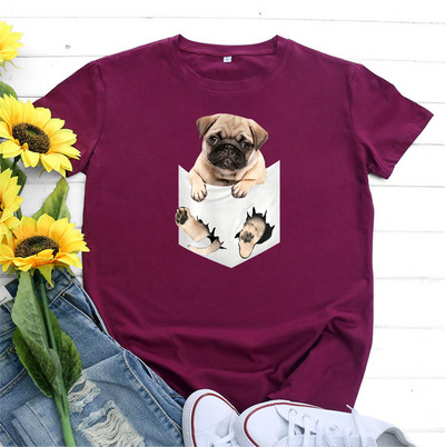 JFUNCY Дамска тениска Памучен топ 2022 Дамска тениска Пролет Лято Тениска с къс ръкав Harajuku Kawaii Графични тениски