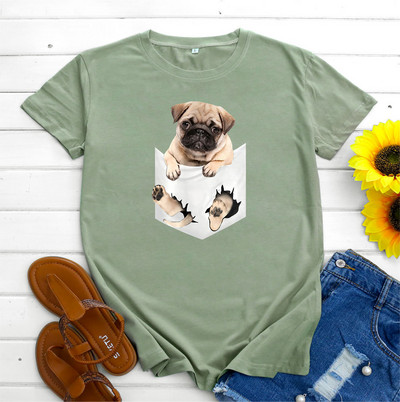 JFUNCY Дамска тениска Памучен топ 2022 Дамска тениска Пролет Лято Тениска с къс ръкав Harajuku Kawaii Графични тениски