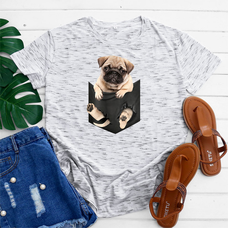 JFUNCY Дамска тениска Памучен топ 2022 Дамска тениска Пролет Лято Тениска с къс ръкав Harajuku Kawaii Графични тениски