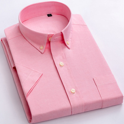 Cămașă cu mâneci scurte în carouri, cu mâneci scurte, pentru bărbați, în carouri, cu buzunar pe piept, ocazional, subțire, moale, din bumbac pur