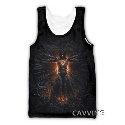 CAVVING 3D Printed In Flames Band Μπλουζάκια Harajuku Γιλέκο καλοκαιρινά πουκάμισα εσώρουχα Streetwear για άνδρες/γυναικεία