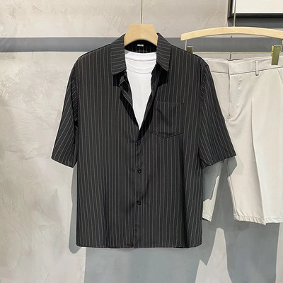 2023 Muška prugasta košulja Ljeto Nova majica kratkih rukava protiv bora Modna ležerna udobna muška košulja S-4XL