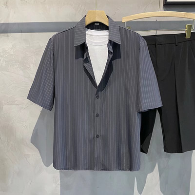 2023 Muška prugasta košulja Ljeto Nova majica kratkih rukava protiv bora Modna ležerna udobna muška košulja S-4XL