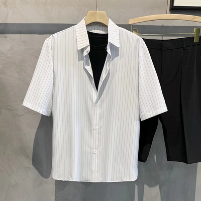 2023 Muška prugasta košulja Ljeto Nova majica kratkih rukava protiv bora Modna ležerna udobna muška košulja S-4XL