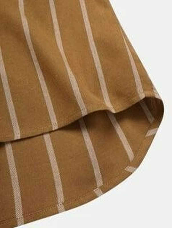 Vīriešu apģērbs 2022. gada vasara, jauni vīriešu krekli, vienkārši modes svītraini vīriešu stāvapkakles jauniešiem ar īsām piedurknēm krekli Puloveri