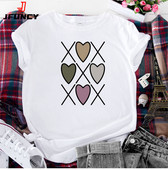 JFUNCY Îmbrăcăminte de vară pentru femei 2022 Tricou pentru femei Tricou pentru fete Tricouri supradimensionate cu mâneci scurte Tricou de bază Harajuku