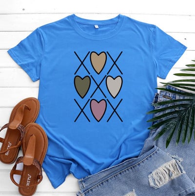 JFUNCY Îmbrăcăminte de vară pentru femei 2022 Tricou pentru femei Tricou pentru fete Tricouri supradimensionate cu mâneci scurte Tricou de bază Harajuku