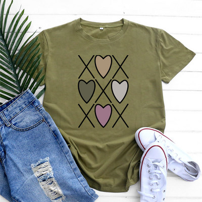 JFUNCY Îmbrăcăminte de vară pentru femei 2022 Tricou pentru femei Tricou pentru fete Tricouri supradimensionate cu mâneci scurte Tricou de bază Harajuku