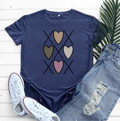 JFUNCY Îmbrăcăminte de vară pentru femei 2022 Tricou pentru femei Tricou pentru fete Tricouri supradimensionate cu mâneci scurte Tricou de bază Harajuku