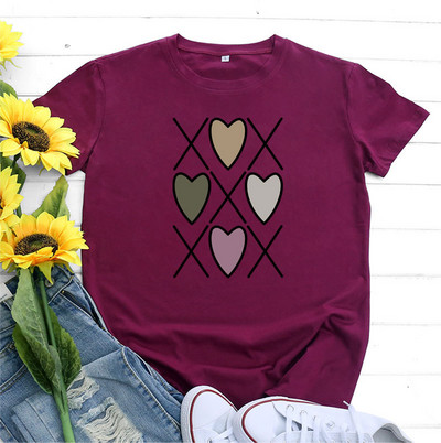 JFUNCY Îmbrăcăminte de vară pentru femei 2022 Tricou pentru femei Tricou pentru fete Tricouri supradimensionate cu mâneci scurte Tricou de bază Harajuku