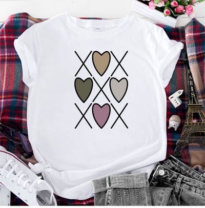 JFUNCY Îmbrăcăminte de vară pentru femei 2022 Tricou pentru femei Tricou pentru fete Tricouri supradimensionate cu mâneci scurte Tricou de bază Harajuku