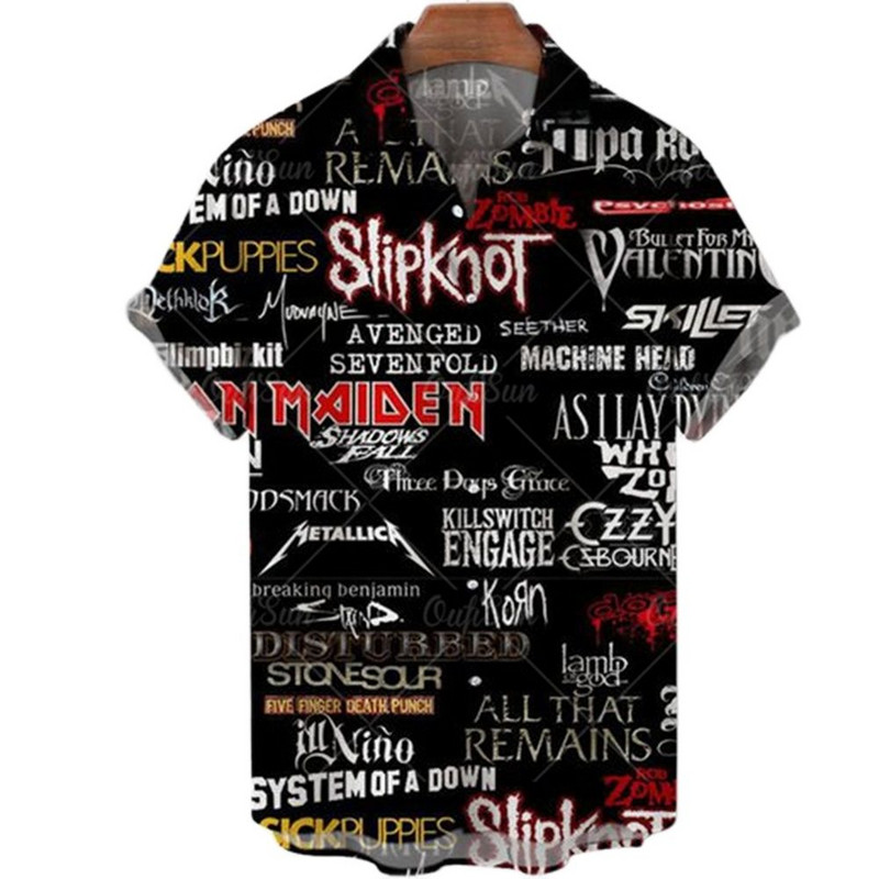 2023 noua camasa hawaiana, semnata de Highway 66 din Statele Unite. Vintage, rock, casual, top