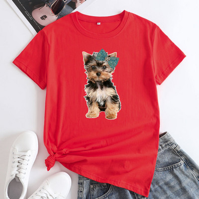 JFUNCY Lielizmēra T-krekls Sieviešu T-krekls ar īsām piedurknēm 2023. gada Sieviešu kokvilnas T-krekli Vasaras sieviešu T-krekli Apģērbi Sieviešu krekliņi