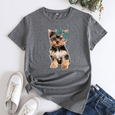 JFUNCY Lielizmēra T-krekls Sieviešu T-krekls ar īsām piedurknēm 2023. gada Sieviešu kokvilnas T-krekli Vasaras sieviešu T-krekli Apģērbi Sieviešu krekliņi