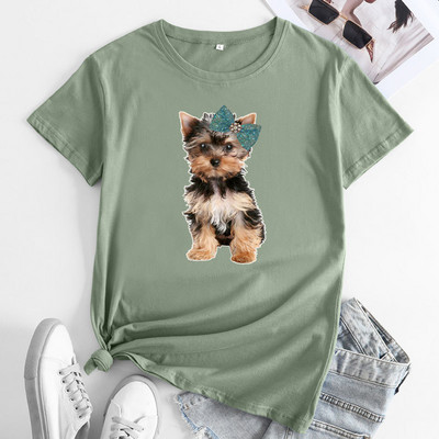 JFUNCY Lielizmēra T-krekls Sieviešu T-krekls ar īsām piedurknēm 2023. gada Sieviešu kokvilnas T-krekli Vasaras sieviešu T-krekli Apģērbi Sieviešu krekliņi