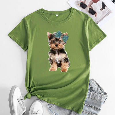 JFUNCY Lielizmēra T-krekls Sieviešu T-krekls ar īsām piedurknēm 2023. gada Sieviešu kokvilnas T-krekli Vasaras sieviešu T-krekli Apģērbi Sieviešu krekliņi