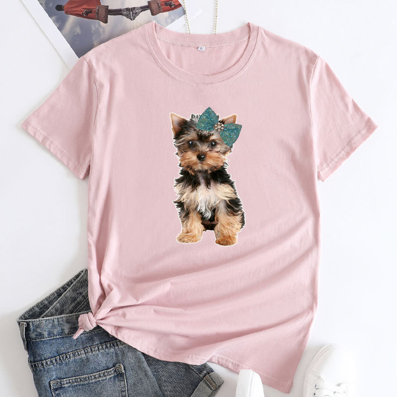 JFUNCY Lielizmēra T-krekls Sieviešu T-krekls ar īsām piedurknēm 2023. gada Sieviešu kokvilnas T-krekli Vasaras sieviešu T-krekli Apģērbi Sieviešu krekliņi