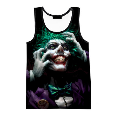 Vasaros laisvalaikio naujos mados kaukolė 3D spausdinti viršutiniai viršutiniai marškinėliai Vyriški moteriški marškinėliai be rankovių marškiniai Hiphopo gatvės drabužiai, dideli marškinėliai