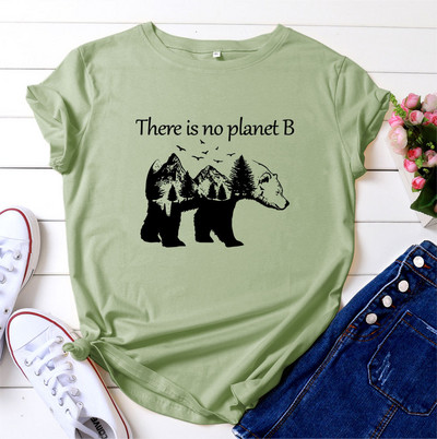 JFUNCY Sieviešu T-krekli 100% kokvilna ar īsām piedurknēm sieviešu vasaras topi Aizsargā vidi Ikdienas T krekls Sieviešu T-krekli