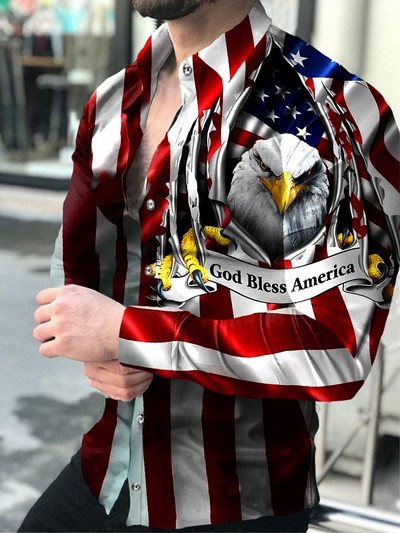 Modna muška košulja s otvorenim ovratnikom, ležerne košulje, crno-bijele majice s printom lavova, dugih rukava, muška odjeća, ulični kardigan