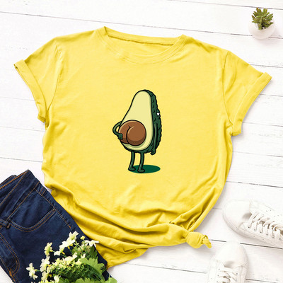 JFUNCY 100% kokvilna vasaras sieviešu T krekls ar O veida kakla izgriezumu ar īsām piedurknēm T-krekli S-5xl ikdienas sieviešu T-krekli