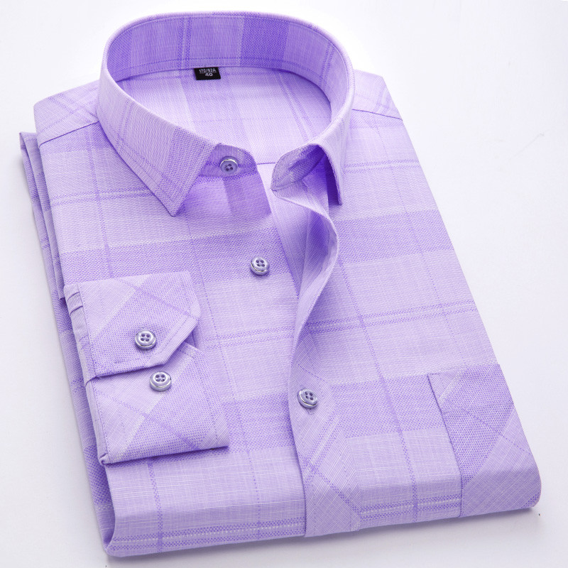 Muške košulje dugih rukava Ležerne košulje 100% pamuk muška na spuštenu kosu Nova dizajnerska udobna tkanina bez glačala